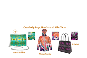Crossbody Bags, Hoodies, and Kika Totes