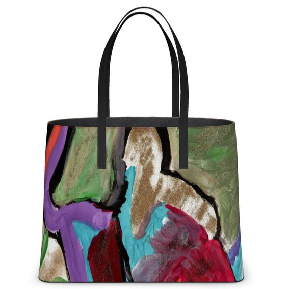 Gold and Purple Kika Tote