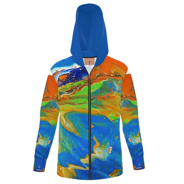 Sand and Blue Water Hoodie