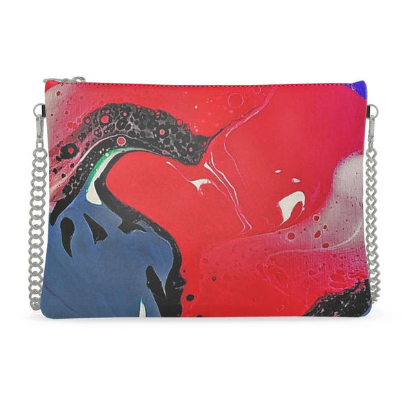 Artistically Design Crossbody Bag With Chain