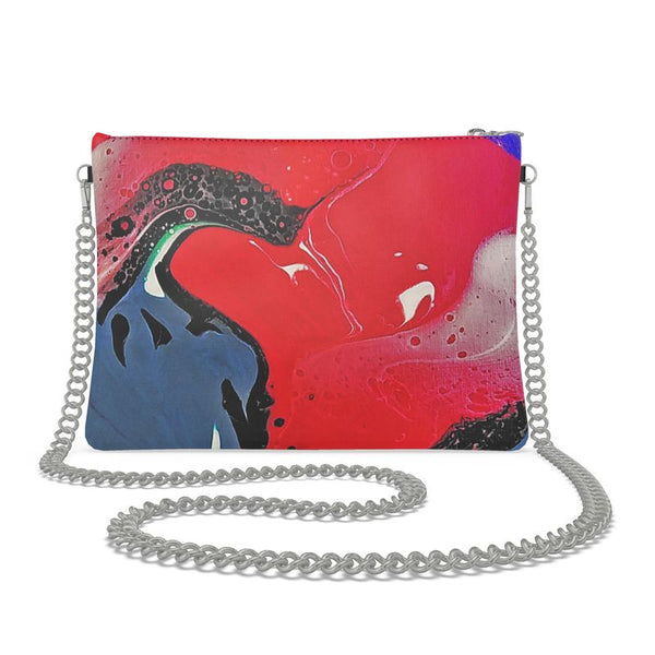 Artistically Design Crossbody Bag With Chain