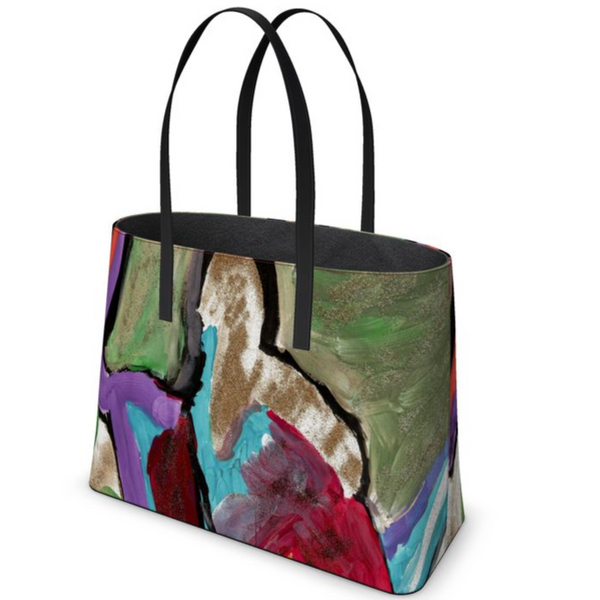 Gold and Purple Kika Tote