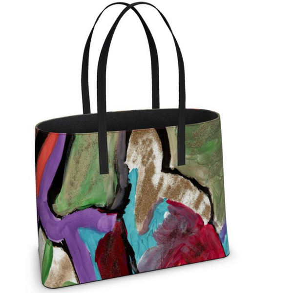 Gold and Purple Kika Tote