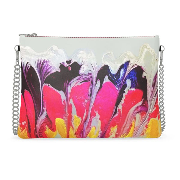 Brilliant Wildflowers Crossbody Bag With Chain