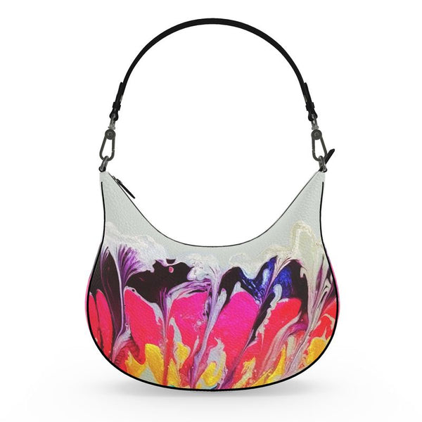 Brilliant Wildflowers Curve Hobo Bag