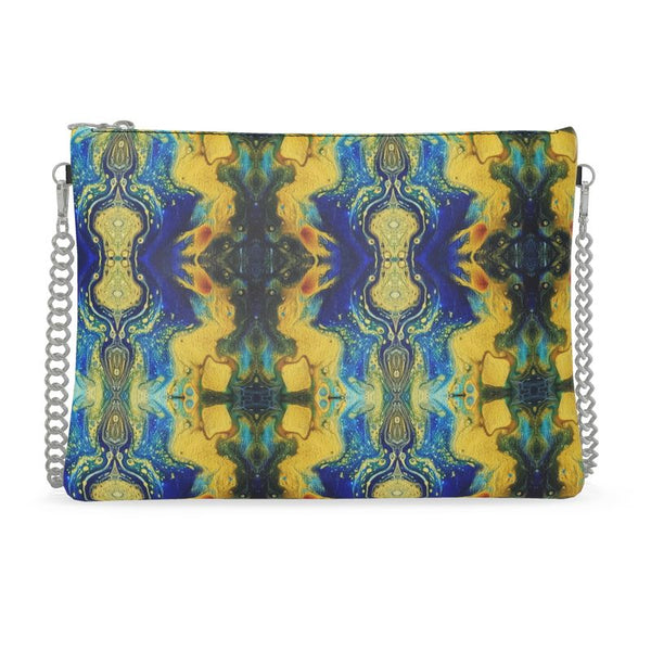 Peach Blossom Crossbody Bag With Chain