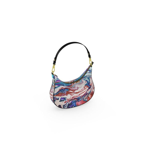 Water Waves Curve Hobo Bag