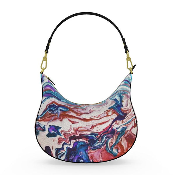 Water Waves Curve Hobo Bag