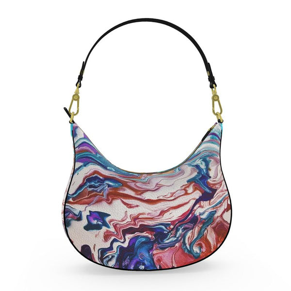 Water Waves Curve Hobo Bag