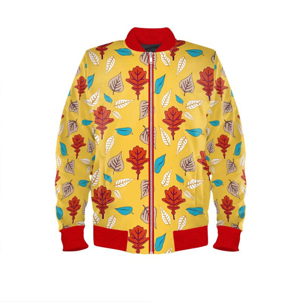 Dancing into Fall Ladies Bomber Jacket