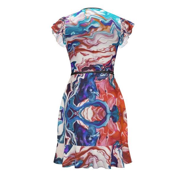 Water Waves Tea Dress