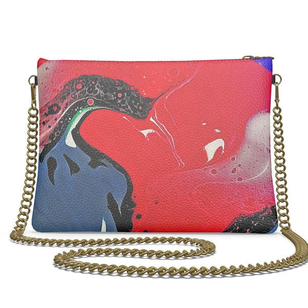 Artistically Design Crossbody Bag With Chain